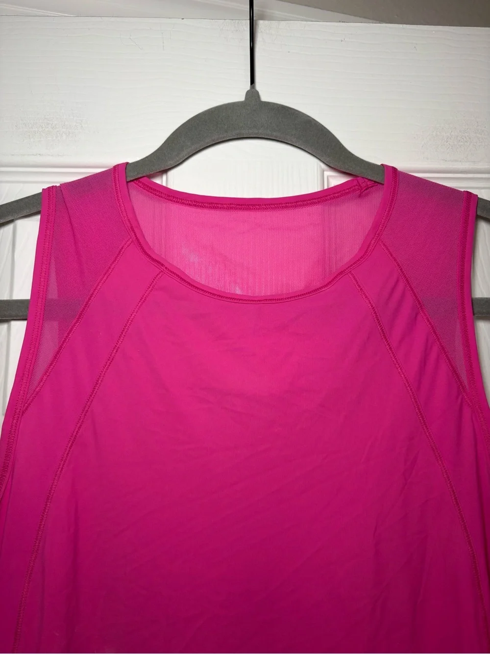 Lululemon Sculpt Tank Sonic Pink Running Workout Mesh Tank Top Est. Size 12